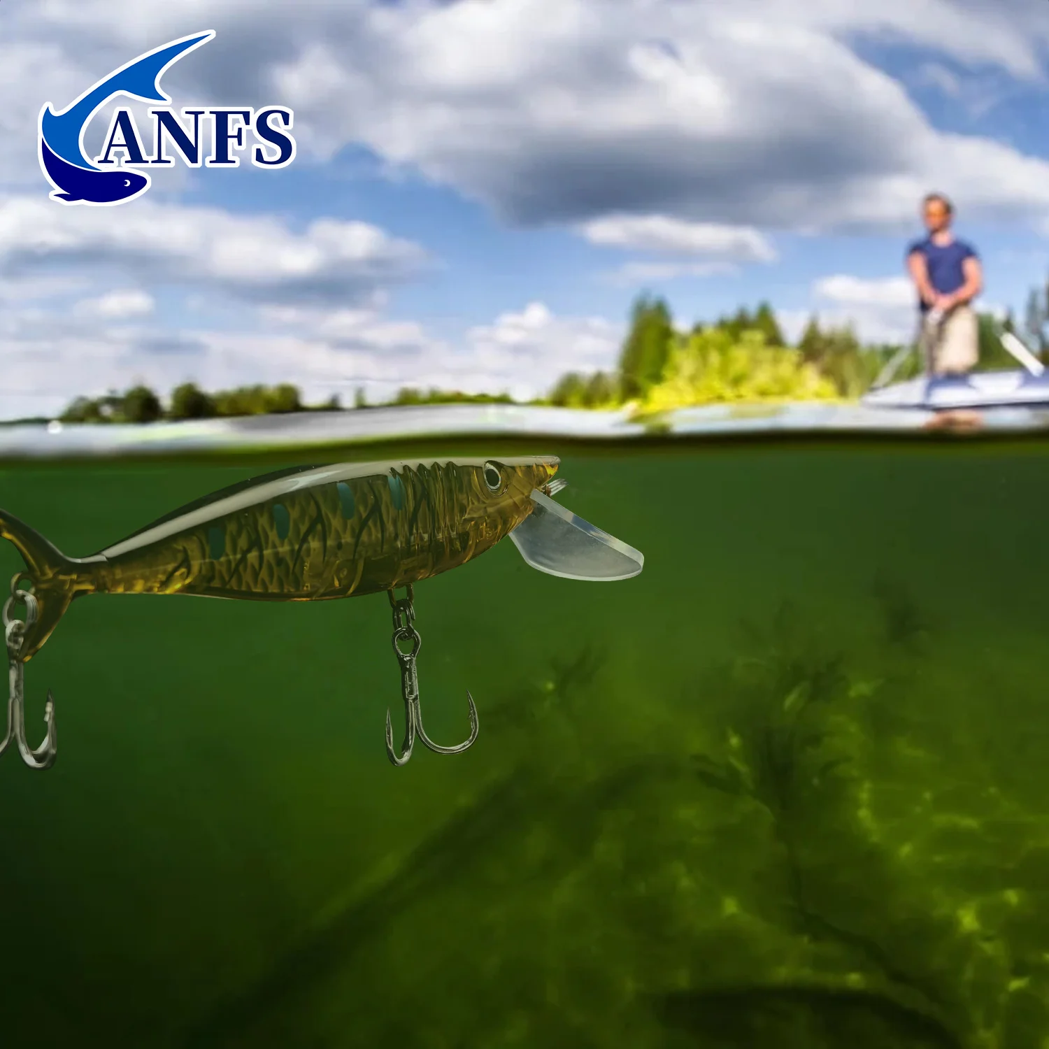 Señuelo artificial tiburón ANFS – Cebo realista agua dulce y salada - imagen 5