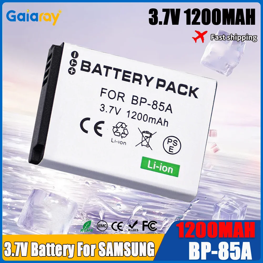 3.7V 1200mAH Replacement Li-ion Battery BP-85A BP 85A  BP85A Battery For Samsung ST200 ST200F PL210 WB210 SH100 Gigital Camera