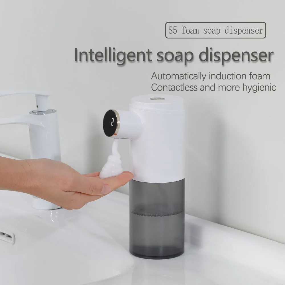 New Intelligent Foam Soap Dispenser Infrared Smart Sensor Soap Dispenser Bathroom Accessories Hand Detergent Automatic Dispenser