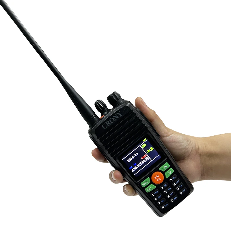 Crony DT-8188 15 km Fern-Amateur-Handtransceiver, tragbares Dualband-Typ-C-Kreuzband-Repeater, Walkie-Talkie