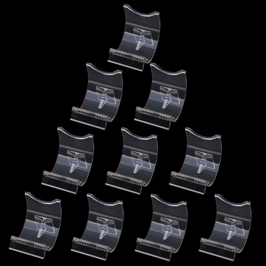 5/10/15pcs Clear Lighter Show Easel Stand Base Collector Accessory Bracket