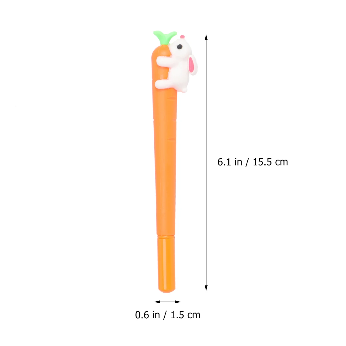 

6Pcs 0.5mm Gum Grass Gel Pen Creative Carrot Rabbit Shape Gel Pen Lovely Grass Sign Pen Funny Office Supplies Cartoon Gel Pen fo