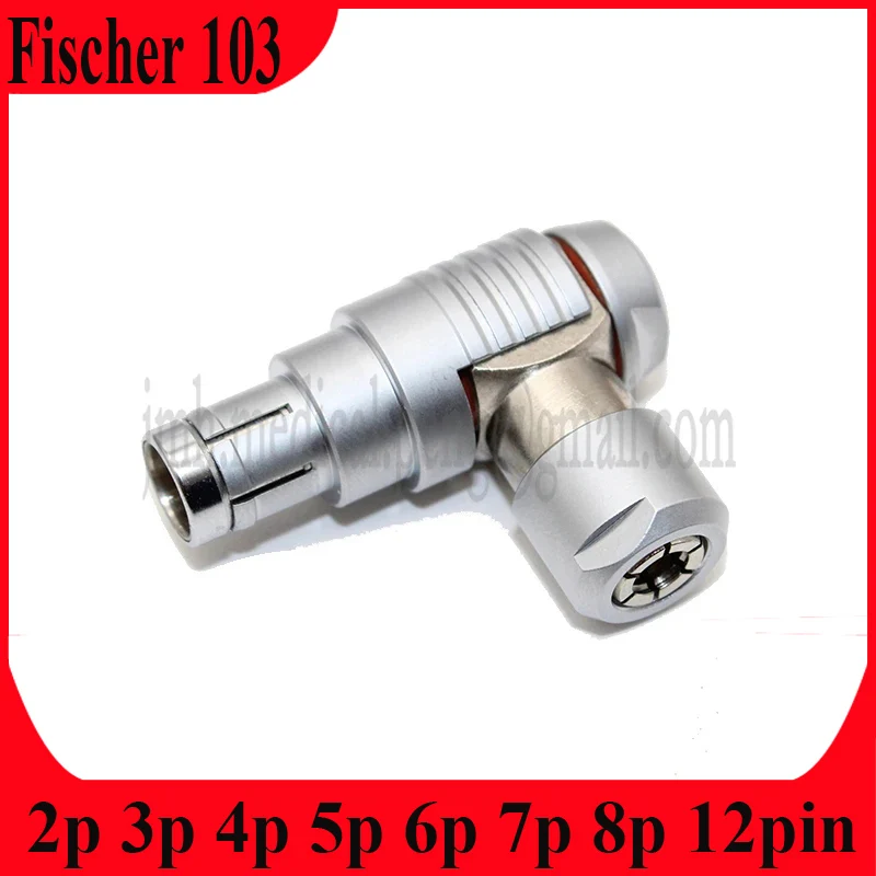 

Compatible Fischer 103 1F 2 3 4 5 6 7 8 12Pin Waterproof IP68 Adjustable Right Angle Male Plug Push-pull Self-locking Connector