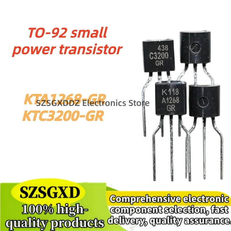 10-20pairs 100% New Original TO92 KTA1268-GR KTC3200-GR TO-92 small power transistor