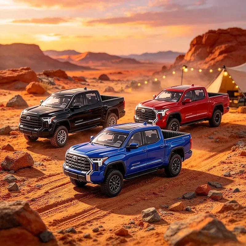 MASSDI Druckguss-Legierung 1/64 2022 Tundra Pickup Automodell Klassiker Erwachsenen-Souvenir Geschenk Hobby & Spielzeug