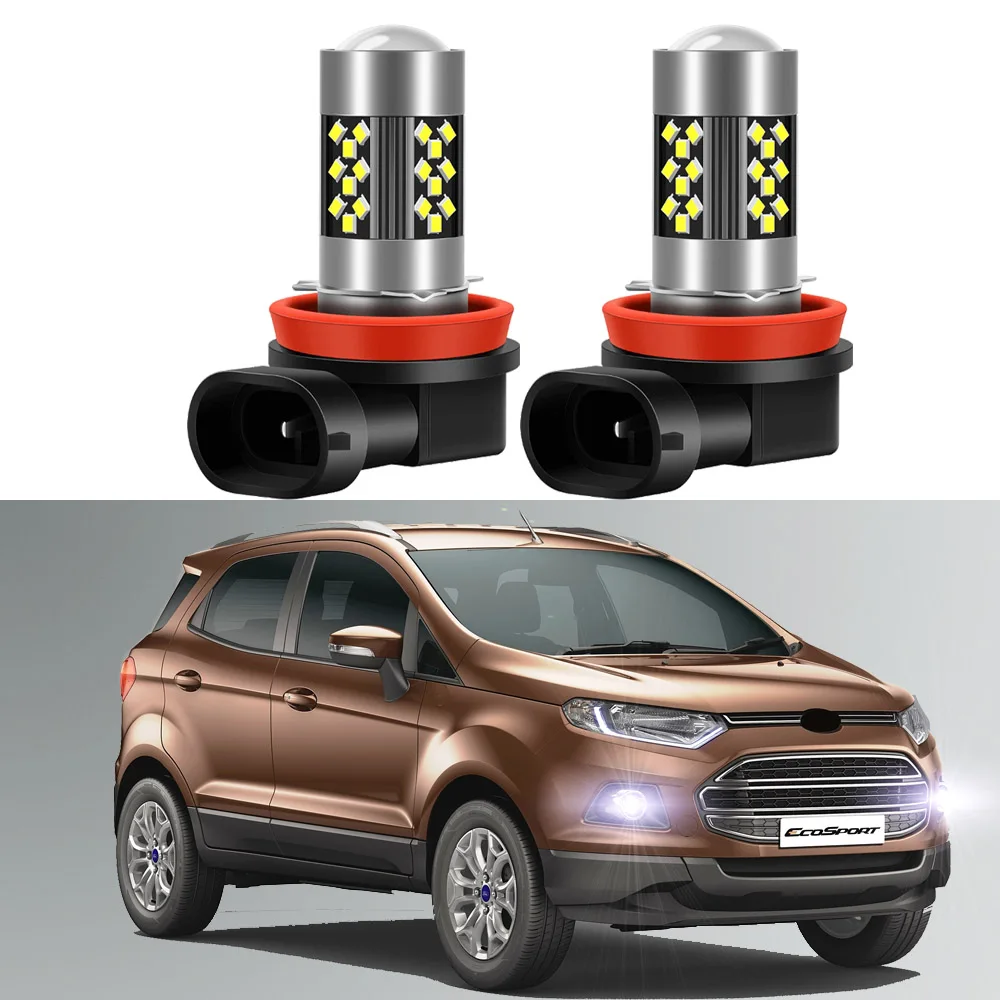 

Светодиодные Автомобильные противотуманные фары 2 шт. для Ford Ecosport 2013 2014 2015 2016 2017 2018 2019 2020 2021 2022, передние противотуманные фары Canbus