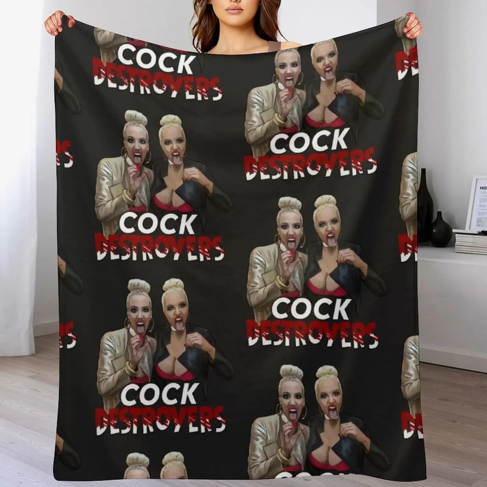 

Cock destroyers are coming for ya! Throw Blanket Tourist Baby Luxury Thicken Decorative Sofas Blankets