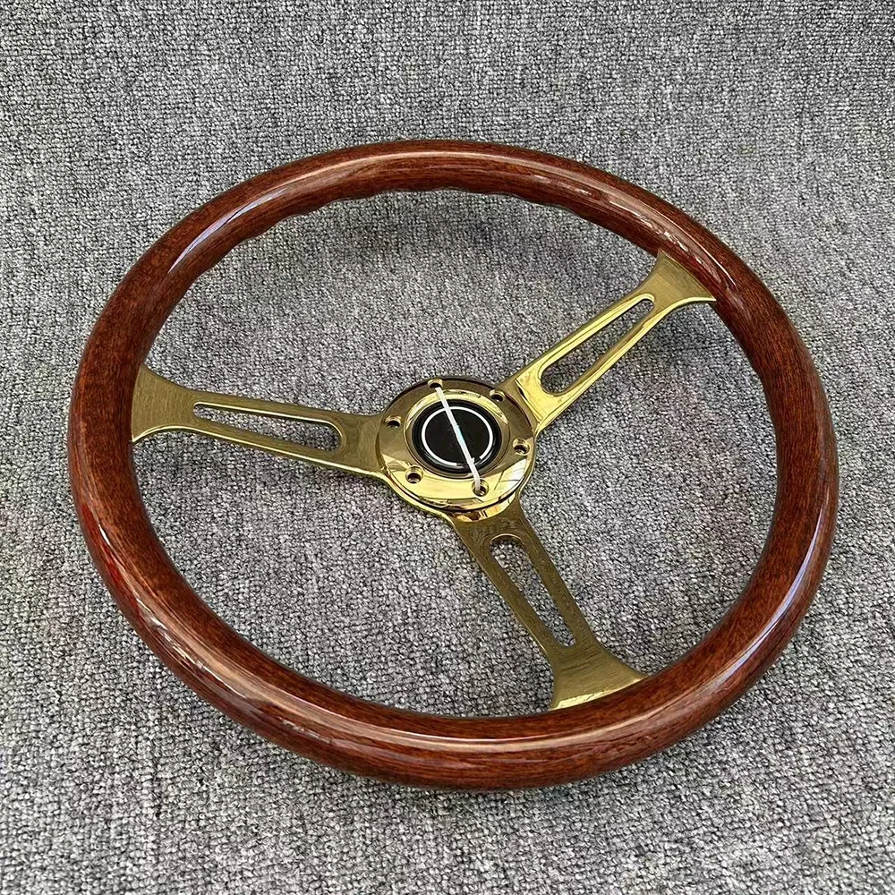 New 15 Inch Classic Universal Racing Steering Wheel Car Rally Racing JDM Steering Wheel Car Modification Accessories ABS