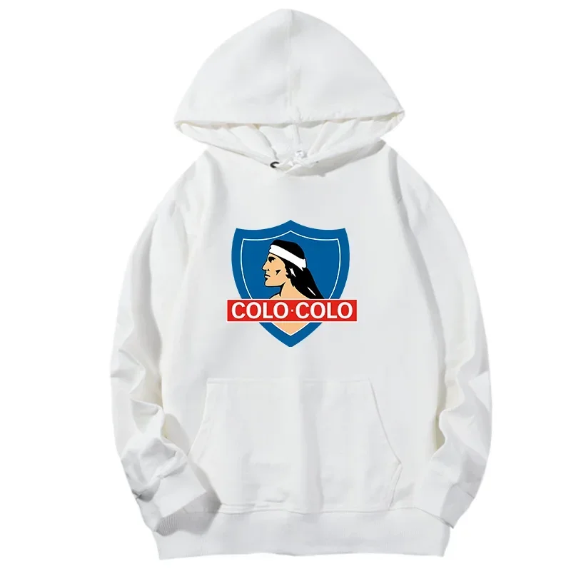 Classic Fashion Hoodie Colo Colo Camista Soccer Blanco Football Hooded Shirt Cotton Spring Autumn Hooded Shirt Men's Sportswear