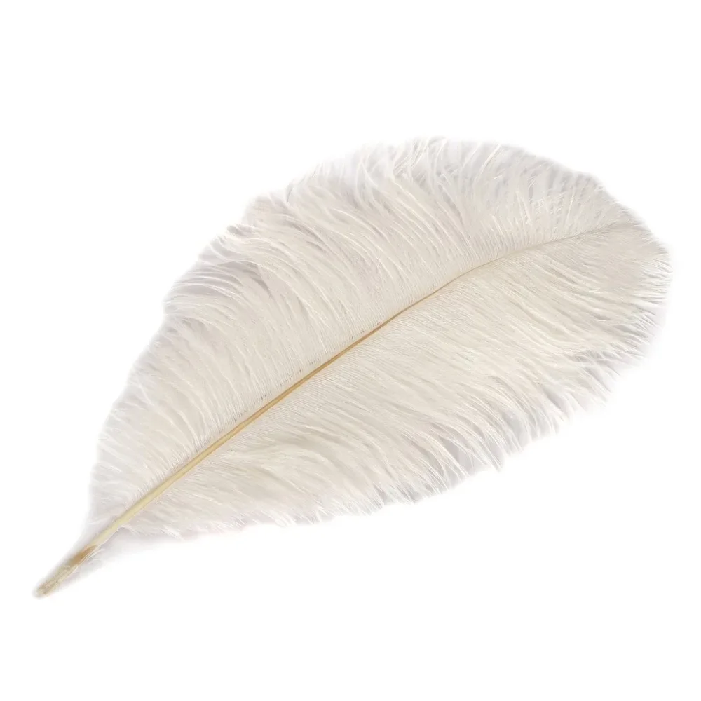 2500pcs 35-40cm White Ostrich Drabs Feather 14-16 Inch Long Wedding Centerpieces Crafts Making Natural Plume Pluma