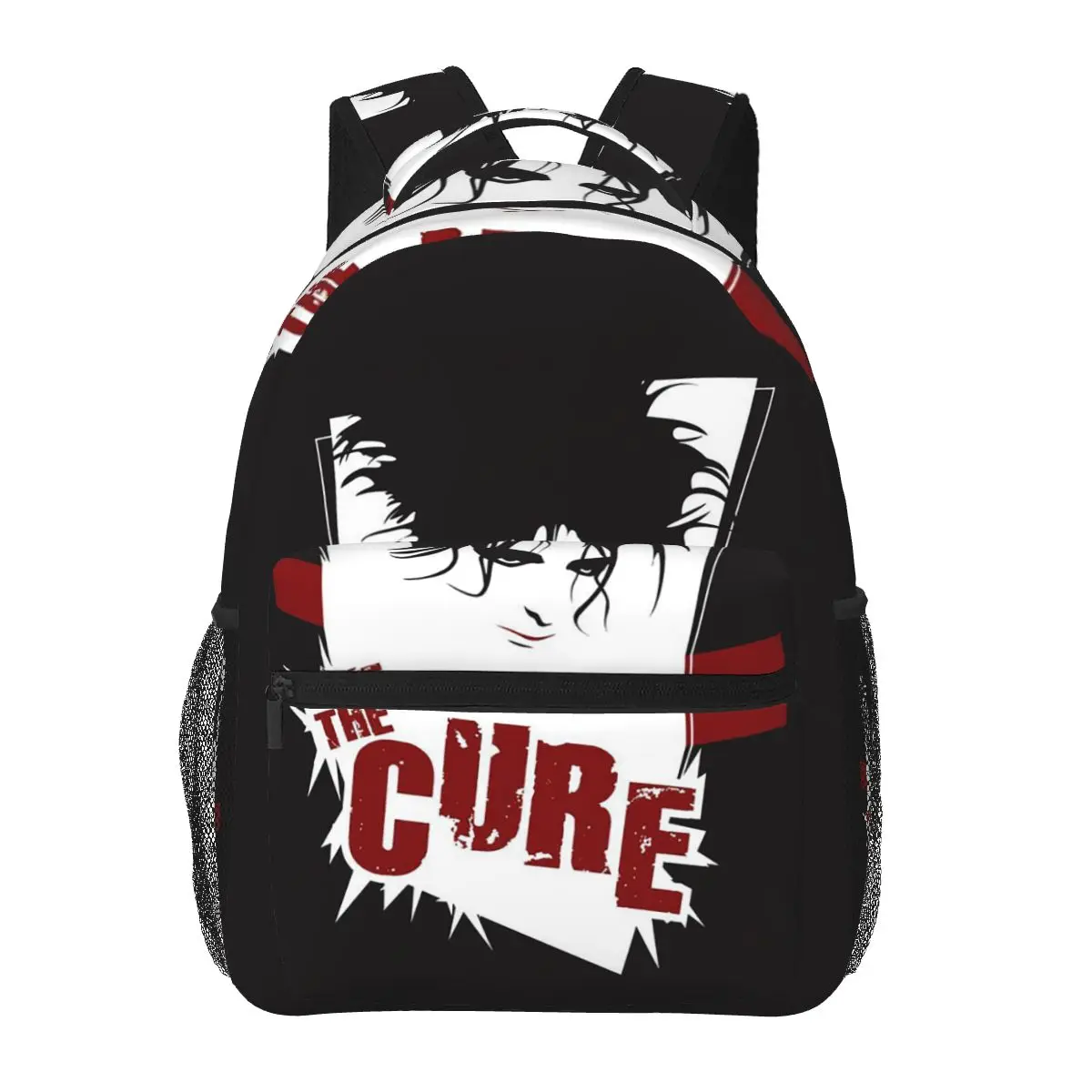 

The Cure 90s Rock Band Student Backpack School Bag Hiking Travel Daypack for Boys Girls Fashion Bookbag Shoulder Bags