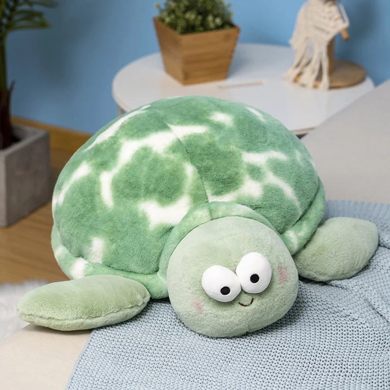 Kawaii Green Tortoise Plush Toys Soft Animals Simulation Turtle Toys Baby Doll Children Stuffed Plush Toy Elegant Birthday Gift