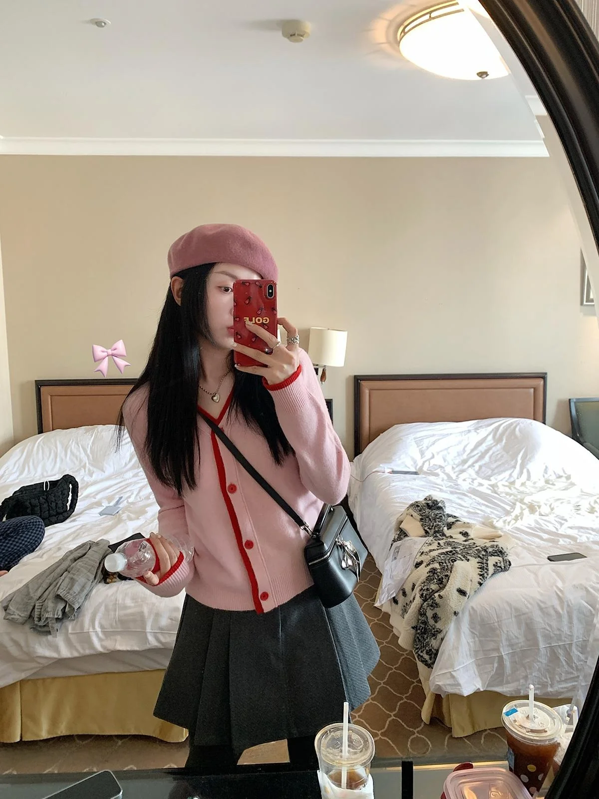 

Stberry Jump A-Line Woolen Skirt Women's Autumn Winter Slimming Ele Versatile ort f-length Skirt