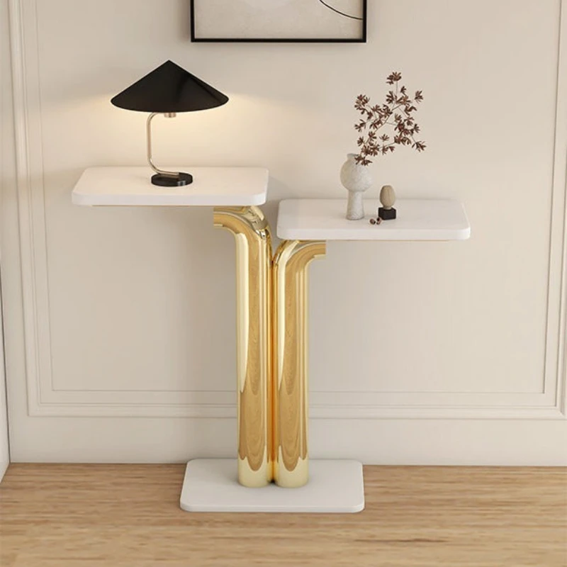 Light luxury entrance console tables ultra-narrow creative Japanese high-end console tables living room aisle konsola furniture
