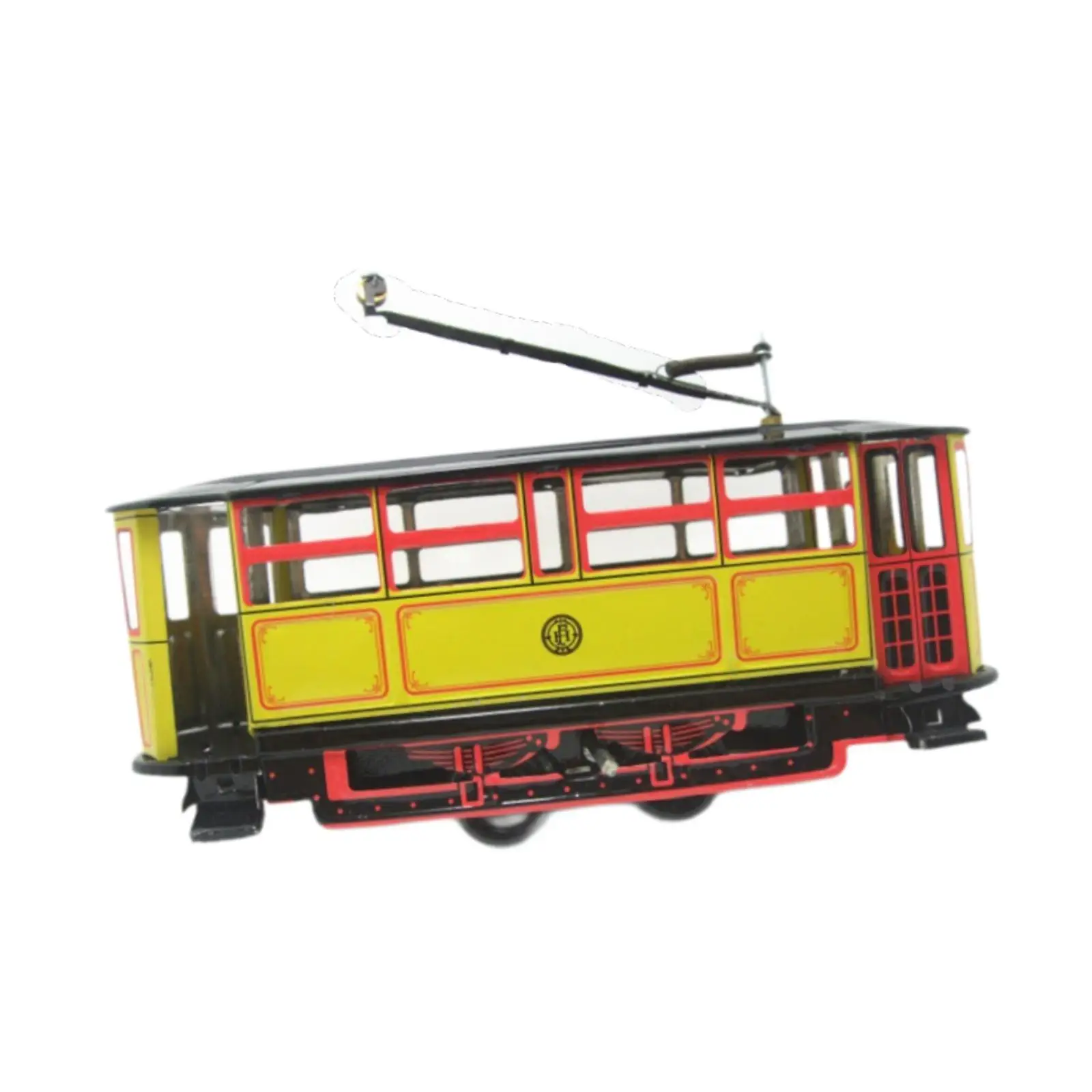 Tram Model Photography Prop Transport Car Model for 3 Years Old up Birthday Gifts