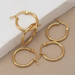 10pcs 20mm Stainless Steel Earrings Open Ear Rings For Jewlery Making DIY Components Accessories