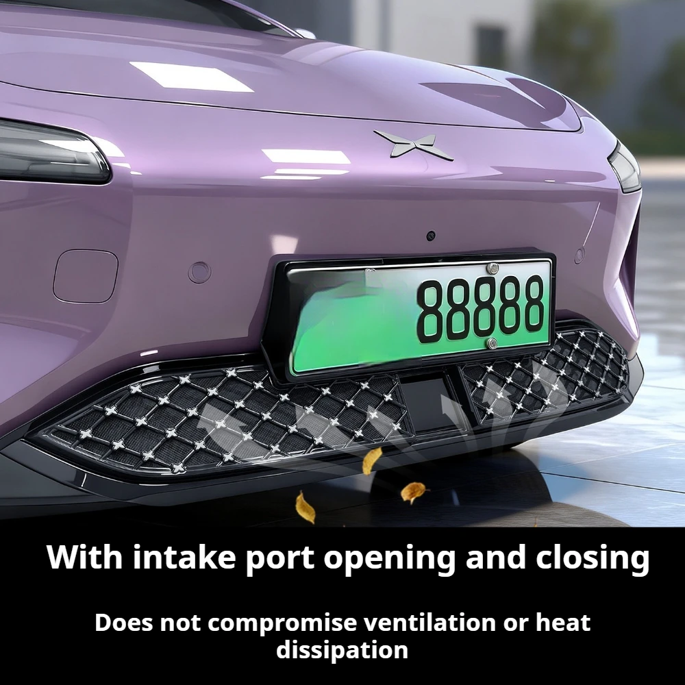 For Xpeng MONA M03,Front Grille Insect Screen,Star Pattern Radiator Guard,Dustproof Protective Cover,Auto Exterior Accessories
