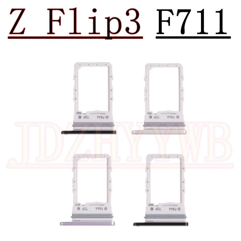 Sim Card Tray For Samsung Galaxy Z Flip3 Flip 3 5G F711B F711U F711N F711W Reader Single Chip Holder Slot Adapter