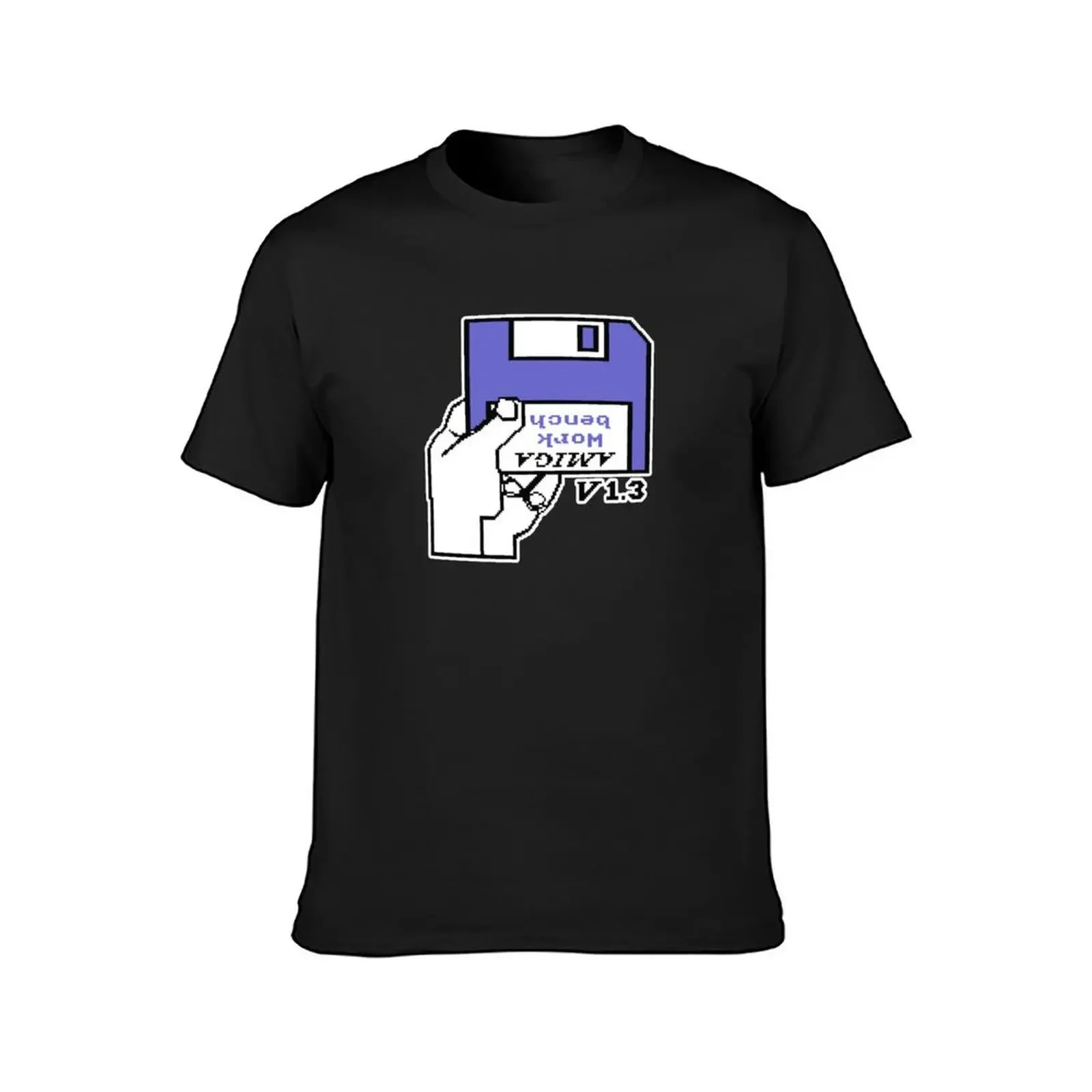 Retro Video Games Commodore Amiga Workbench Insert Disk T-Shirt vintage anime shirt essential t shirt black t shirts for men