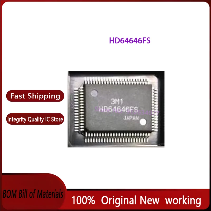 2 قطعة/الوحدة جديد HD64646FS HD64646 64646 QFP-80 في المخزون #1