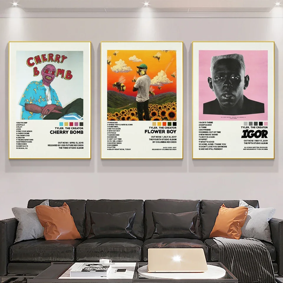 C024 Gift Tyler The Creator Vote Igor Flower Boy Music Album Canvas Painting Poster HD Prints Wall Picture Art Home Room Decor