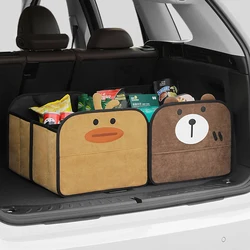 Storage box Car trunk foldable car organizer Large capacity car storage box Cartoon interior decoration