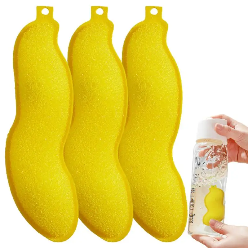 bottle cleaner Bean-Shaped Design effective bottle cleaner Reusable heat resistance bottle cleaner portable kitchen accessories