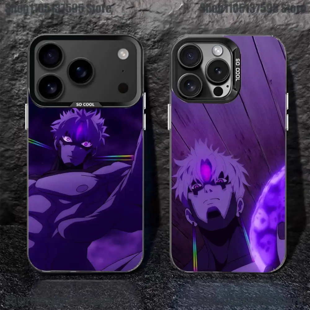 

Anime Jiji Evil Eyes Phone Case For iPhone 16,15,14,13,12,11,Pro,XS,Max,Plus,Mini,SE4,E Black Matte Shockproof Cover