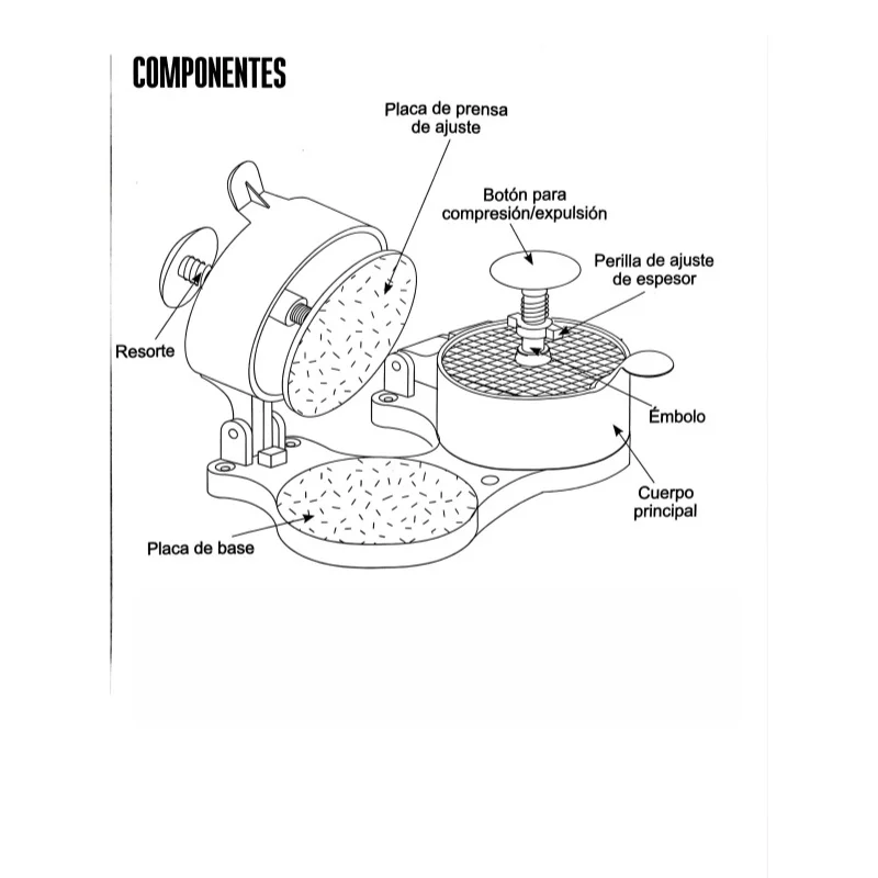 

Aluminum alloy non stick hamburger patty stamping mold comes with silicone oil paper