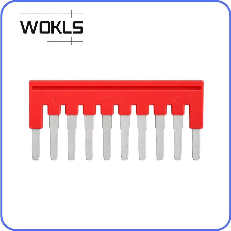FBS10-5  Terminal Shorting Link, 10-Pole Copper Jumper for PT2.5 UT2.5 ST2.5 Din Rail Terminal