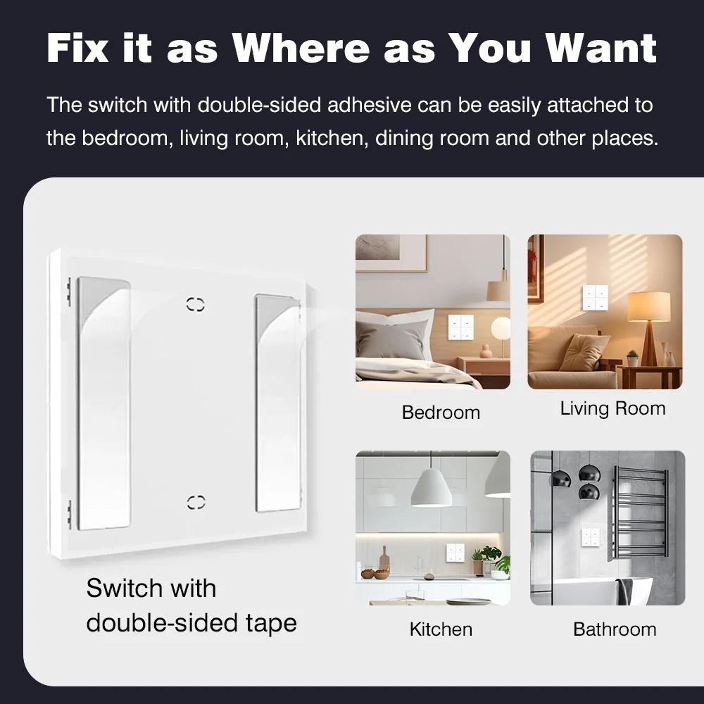 زيجبي الذكية المشهد التبديل 4 عصابة 12 طرق المنزل الذكي دفع زر تحكم عن بعد أتمتة السيناريو لأجهزة تويا الذكية #5