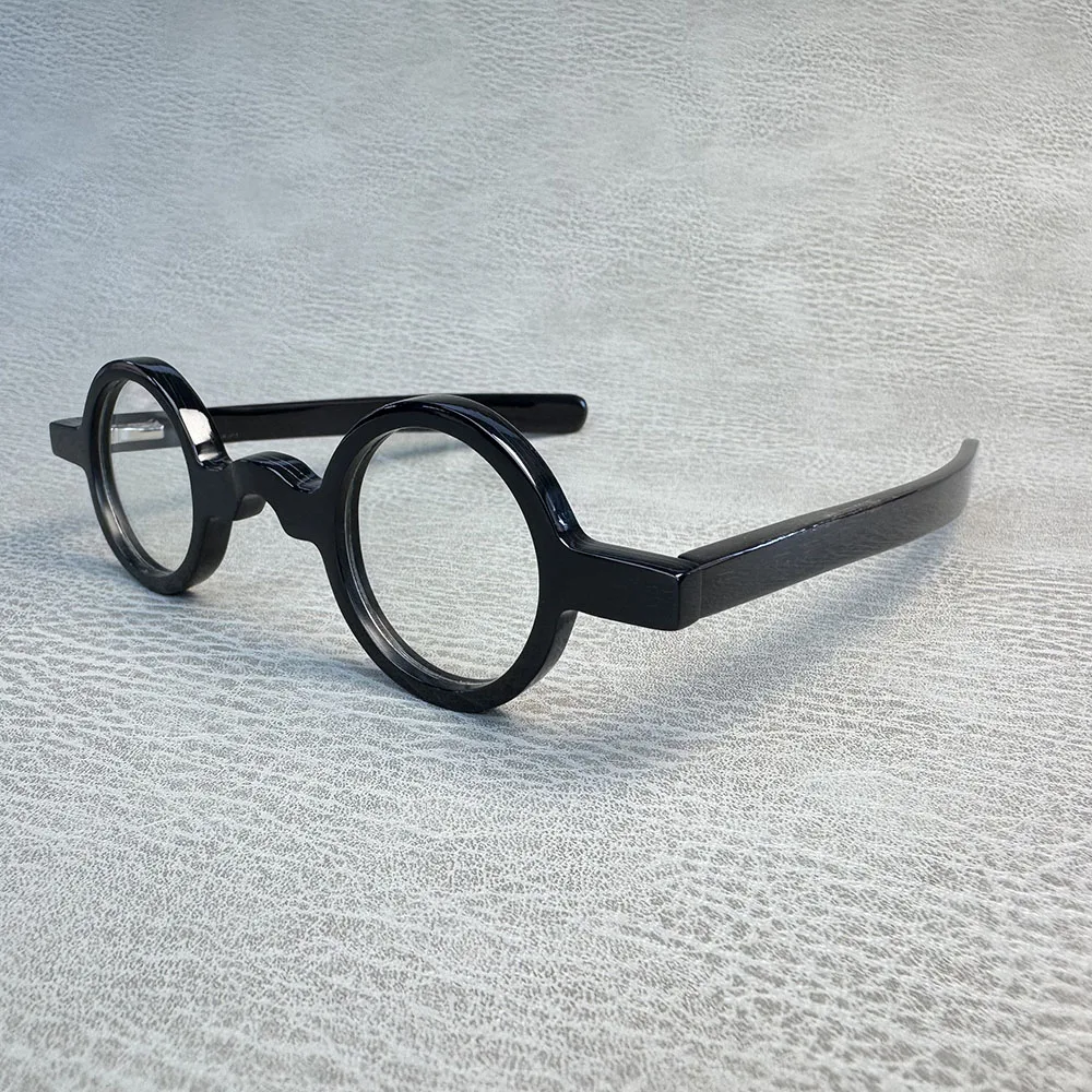 

Glasses Frames Unique Vintage Small Round Handmade Buffalo Horn Reading Prescription Eyeglass Frames Optical Lenses Eyeglasses