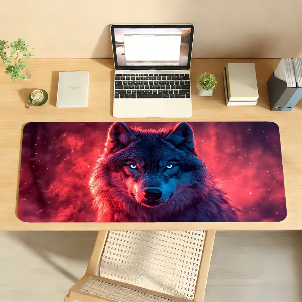Wolf Mouse Pad Non-slip Locking Edge DeskMat PC Laptop Accessories Rubber Office Keyboard Large Game XXL Carpet