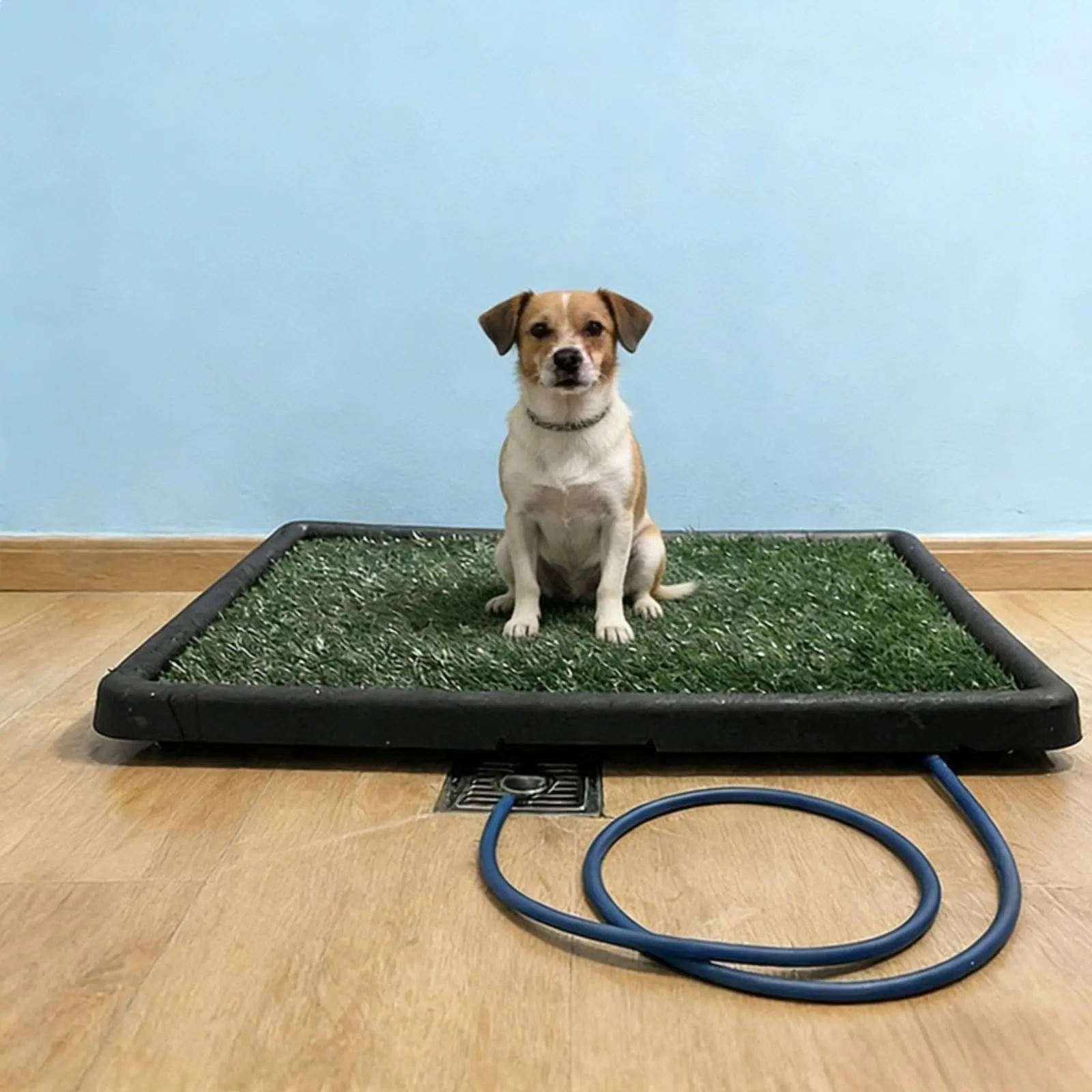 

Washable Grass Toilet Portable Artificial Grass Potty Indoor Dog Toilet 3-Layer System Dog Pee Pad Tray Mess Unrestricted