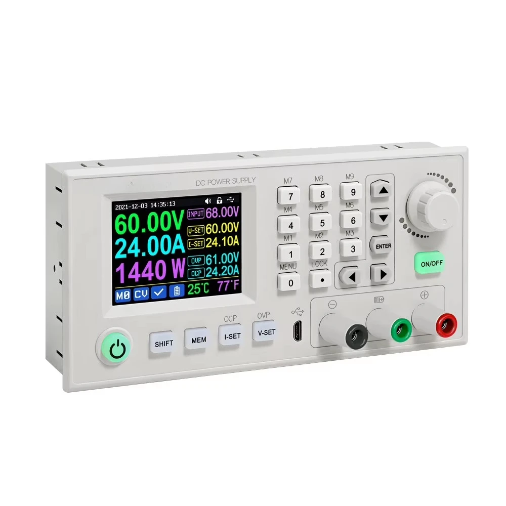 USB DC DC Step Down Voltage Digital Control Variable Adjustable Stabilized Bench Power Supply 60V24A Regulator