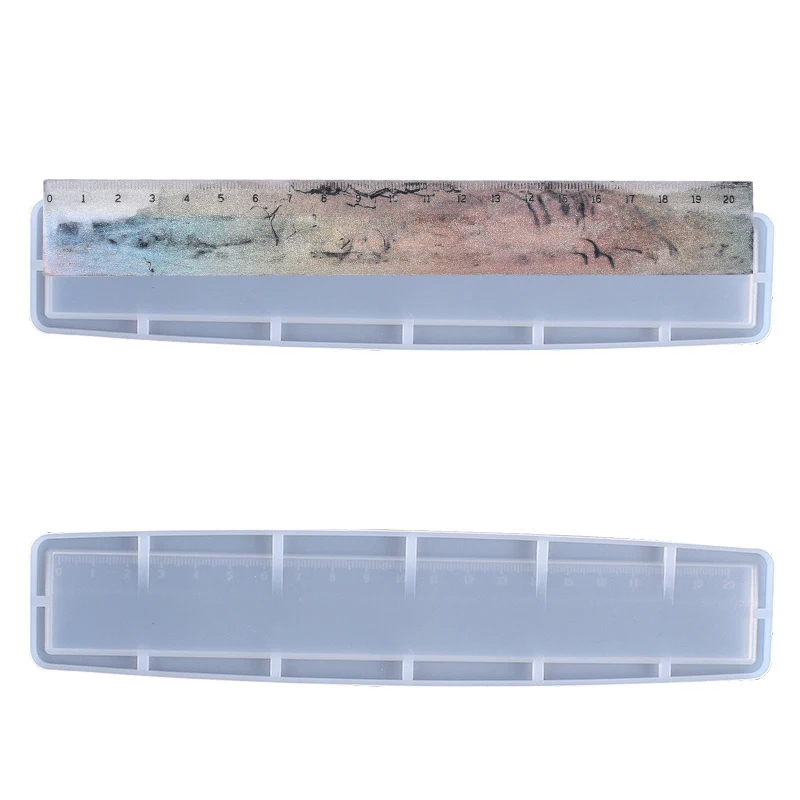 20CM ruler Rectangle Transparent Silicone Mold for jewelry UV Resin epoxy Silicone Mould DIY handmade Craft tool making