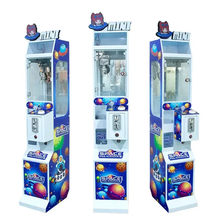 

Mega mini claw machine small toys crane vending arcade prizes doll gift candy coin operated game machine with bill acceptor