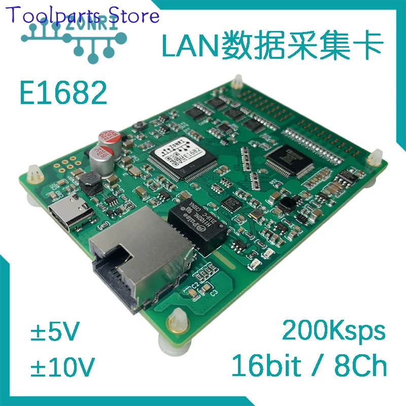 Ethernet Data Acquisition Card 16Bit/8Ch 200Ksps