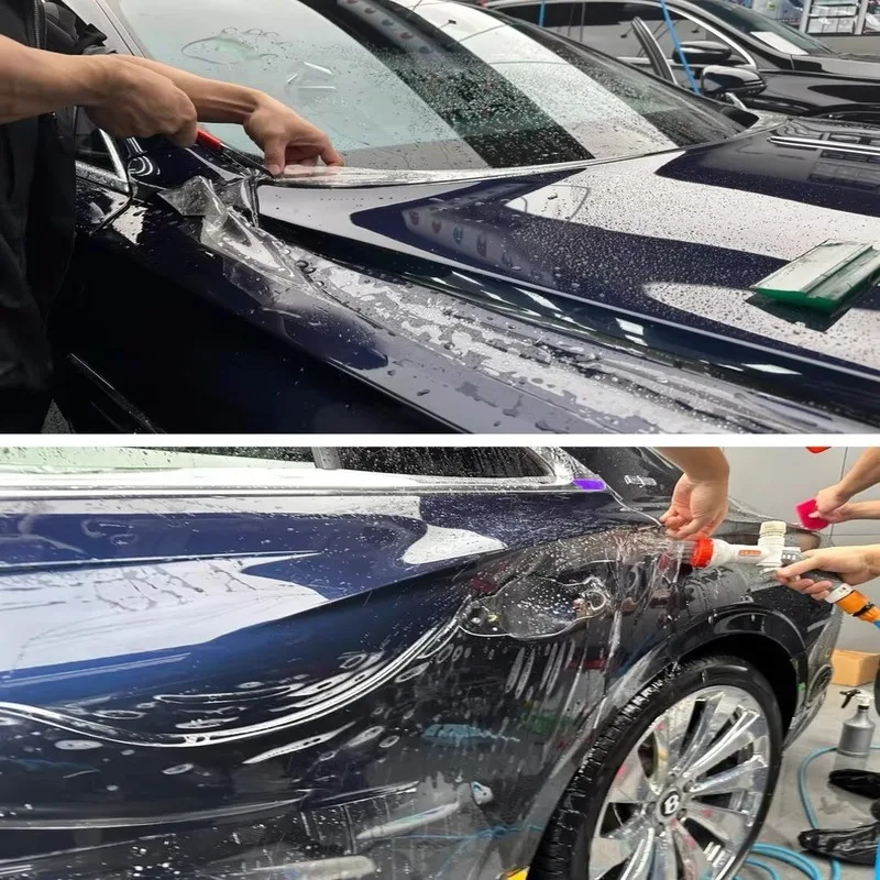 طبقة حماية لطلاء السيارات 10 سنوات من Llumar المضاد للاصفرار TPU الشفاف PPF1.52 * 15M يحمي طلاء السيارة الأصلي