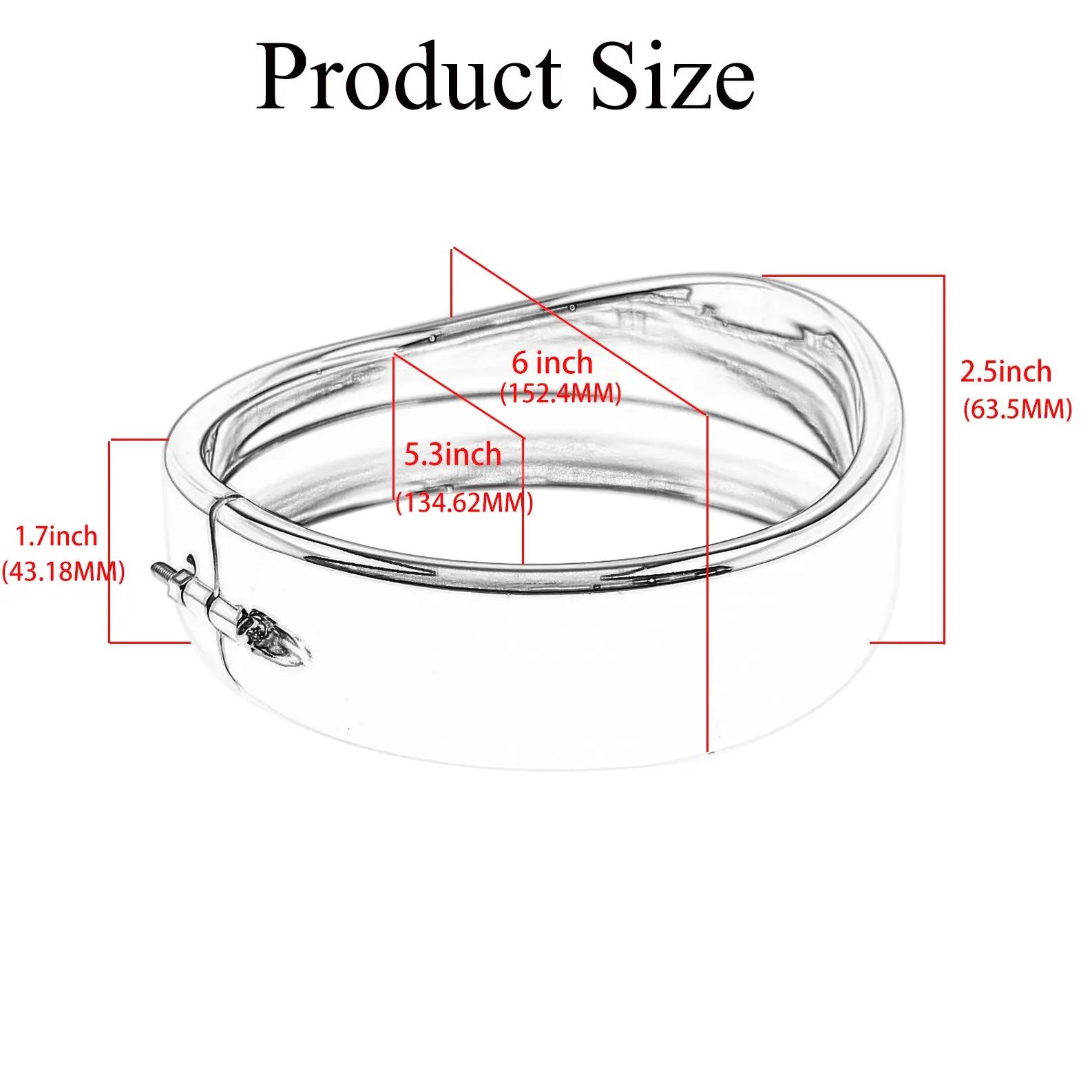 Visera para faro de motocicleta de 5,75 \