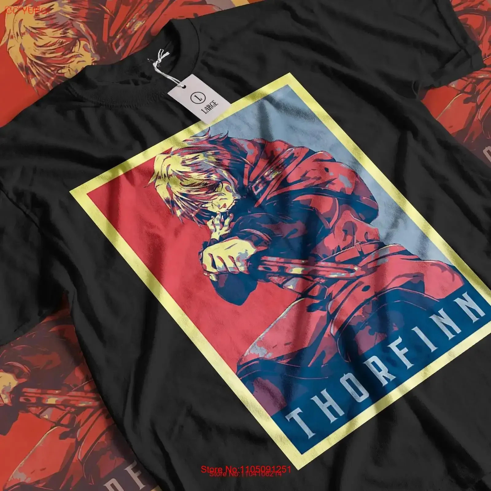 

Thorfinn Karlsefni Aesthetic Vinland Saga Anime T Shirt vintage Washed designer clothes Soft Slightly streetwear Breathable