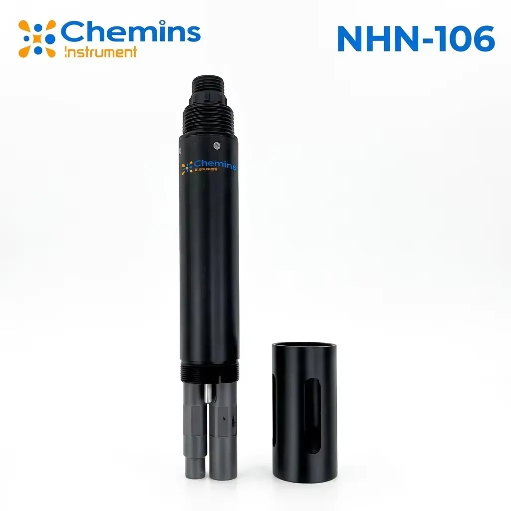 RS485 Ion Selective Electrode Ammonium Nitrogen Sensor Online Water Quality Monitor for Aquaculture Wastewater Treatment