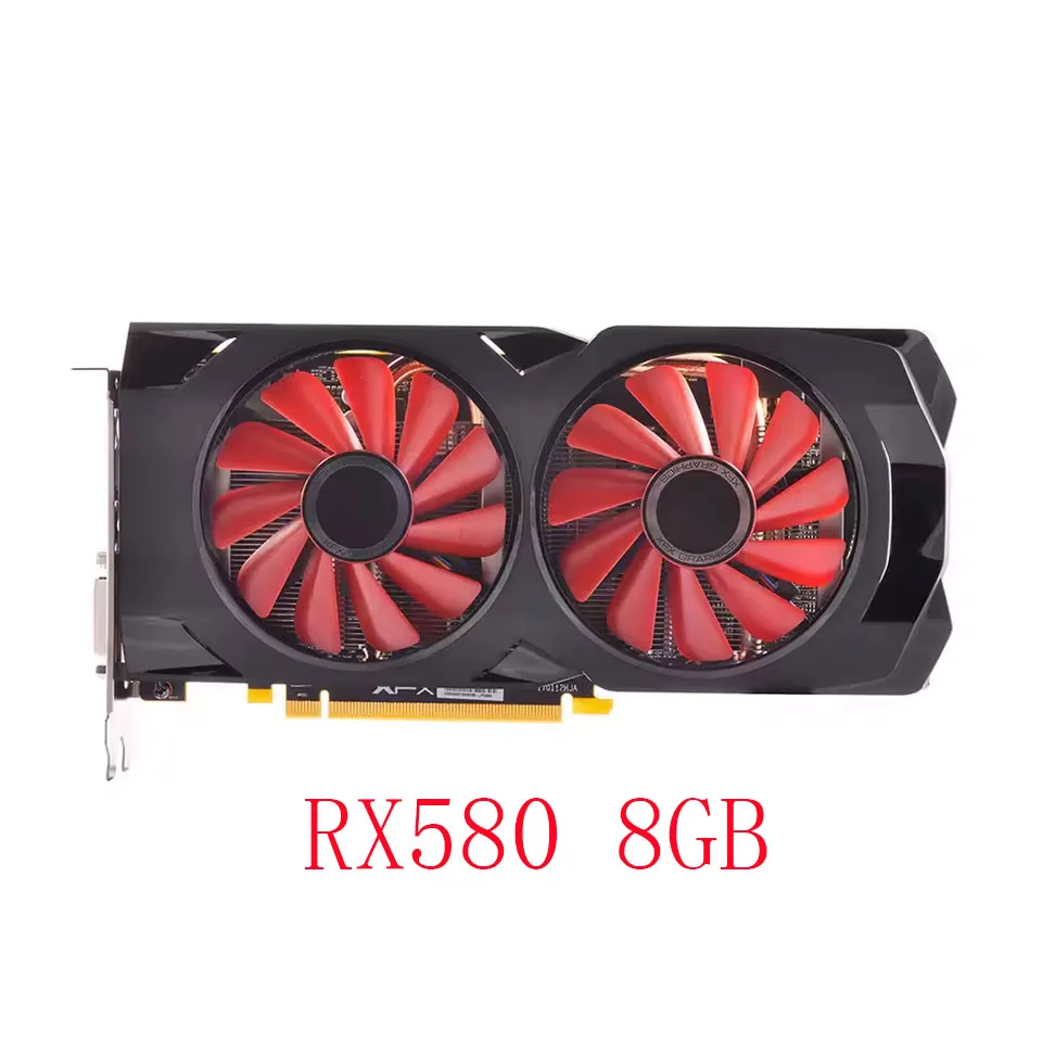 Original XFX RX 580 8GB Graphics Cards AMD GPU Radeon RX580 8GB 2048SP Video Screen Cards Desktop Game Map Videocard Mining