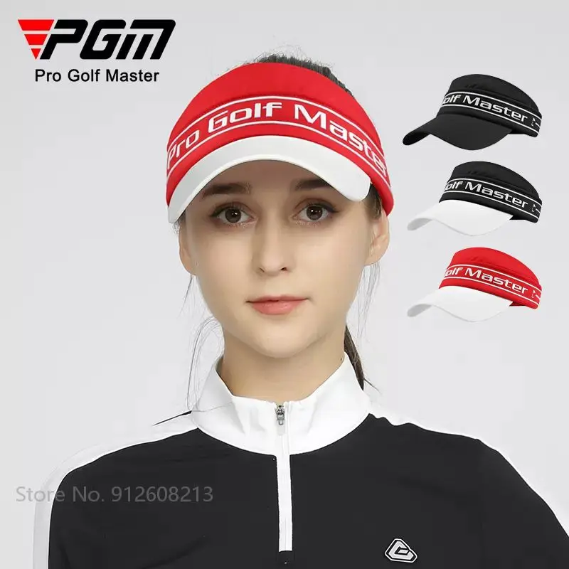 PGM 여성용 자외선 차단 피크 캡, 여성용 스포츠 모자, 야외 햇빛 가리개 모자, 여성용 캐주얼 땀 방지 빈 탑 모자