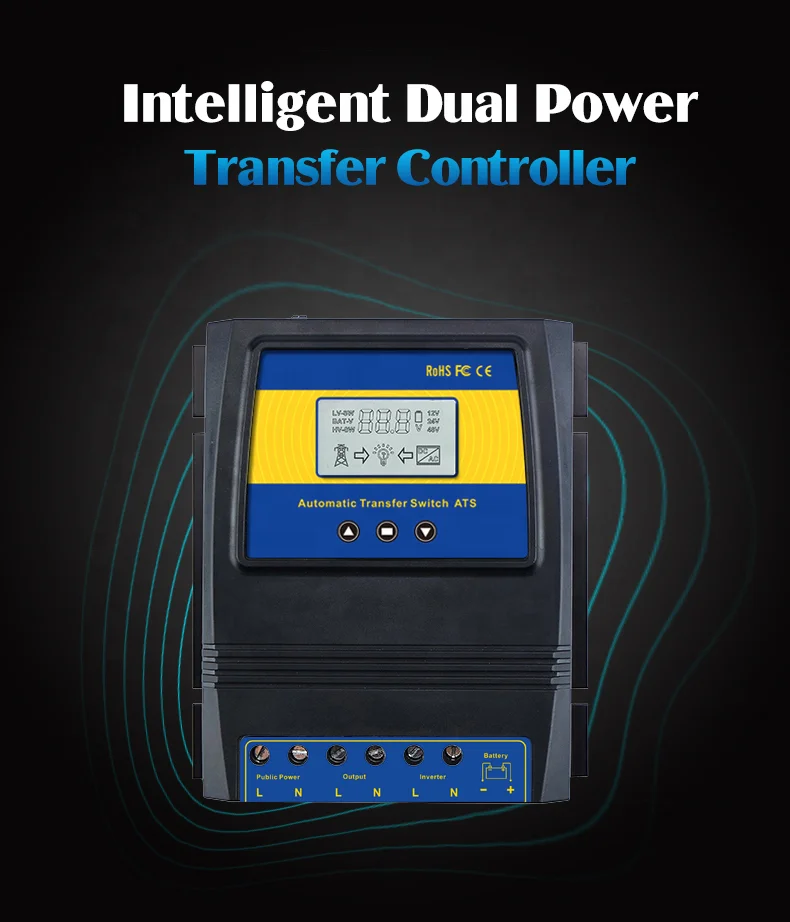 Interruptor De Transferência Automática De Potência Dupla, ATS Inteligente, 11kW