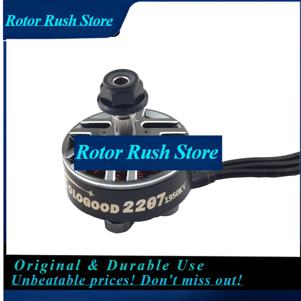 RoRuSSoloGood 2207 1950KV 2550KV 2-6S Lipo Unibell Brushless Motor 12N14P 5mm Shaft Compatible 5 Inch Propeller For FPV Racing D