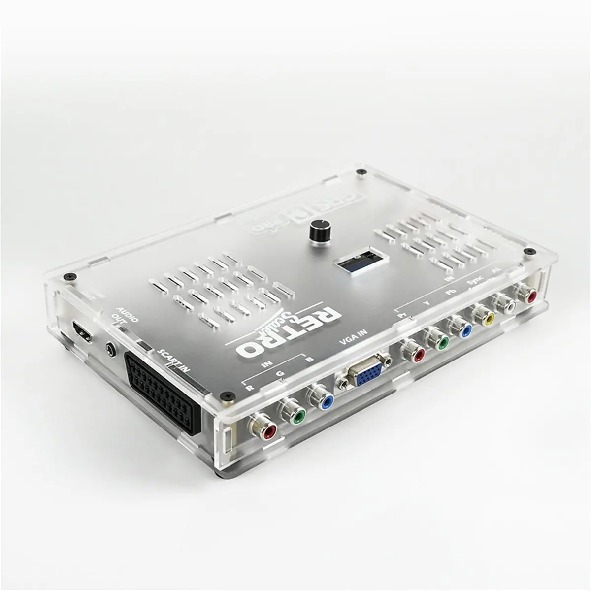 

(A15I) 1080p HD GBSC Pro медиаконвертер GBS Control RGBS YPbPr VGA Composite(AV) SV в HDMI-совместимый видеоконвертер, вилка стандарта ЕС