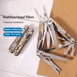 New 420 Steel Multi-tool Portable Folding Knife Multifunctional Pliers Jackknife Survival Gadgets Camping Equipment Hand Tools