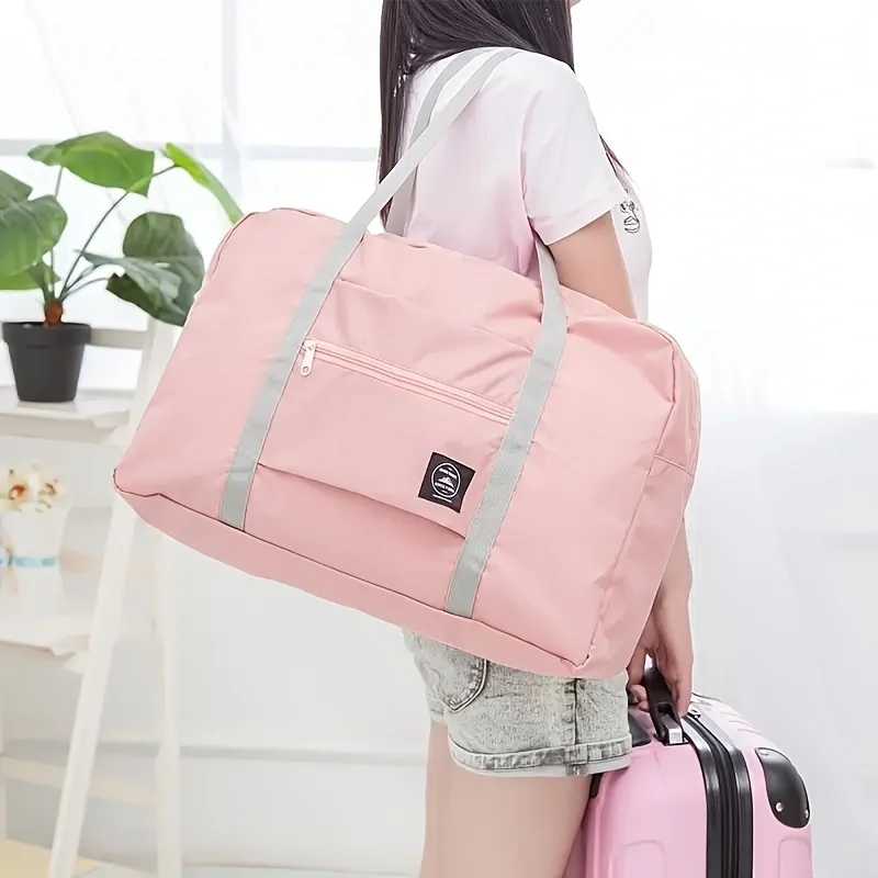 

1pcUltra-Lightweight Portable Travel Foldable Bag-Spacious Duffle for Multifunction Use- Ideal Handbag,Luggage Storage Solution