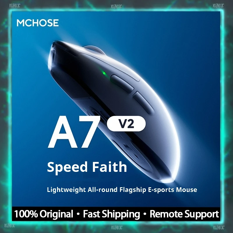 

MCHOSE A7V2 Ultra Gaming Mouse E-Sport 8 кГц Скорость покатания 20000 кадров в секунду 42000 точек на дюйм Регулируемый PAW3950TI Индивидуальный датчик Super Pixart